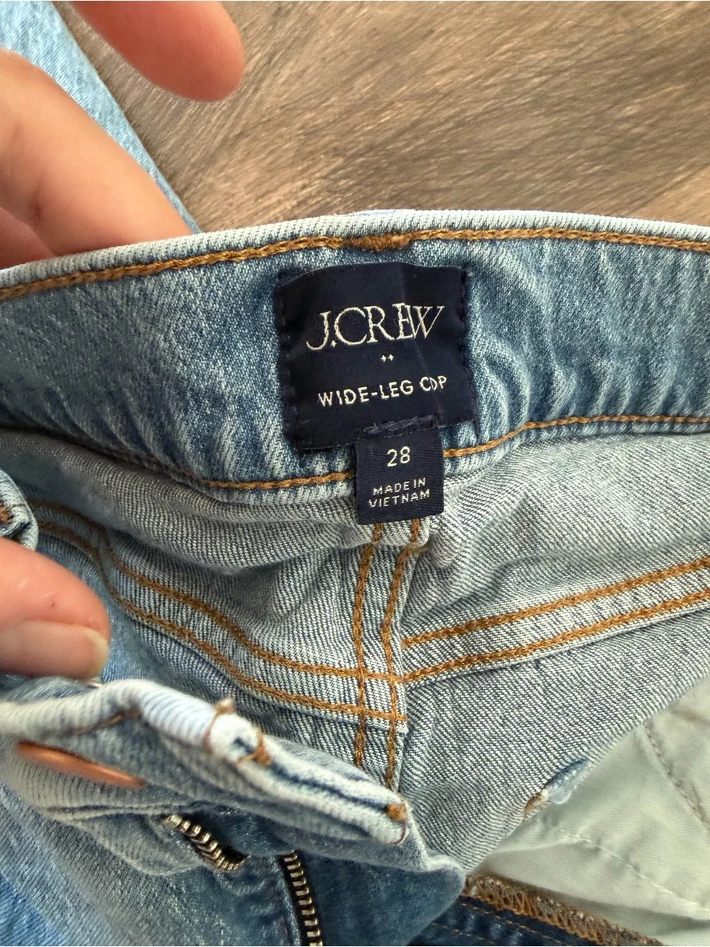 J. Crew Light Blue Wide-Leg Jeans